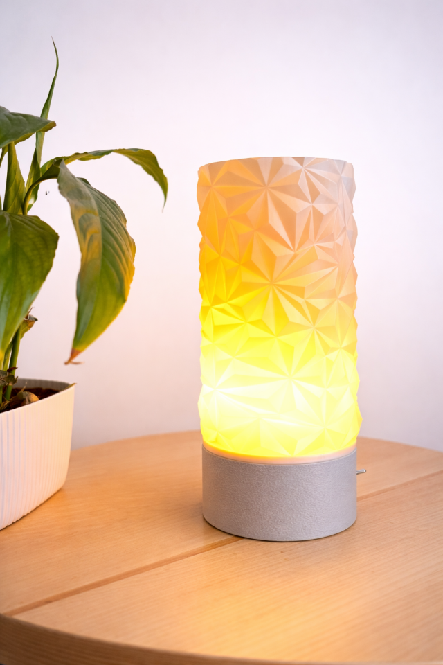 Kora Dekoratif Masa Lambası Taş Taban