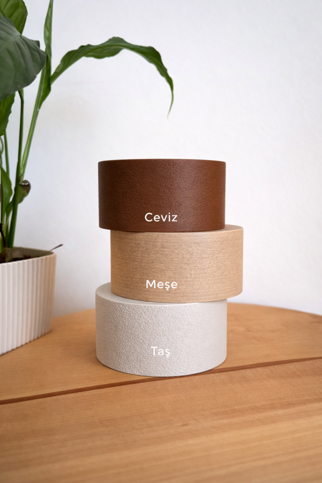 Kora Dekoratif Masa Lambası Taş Taban