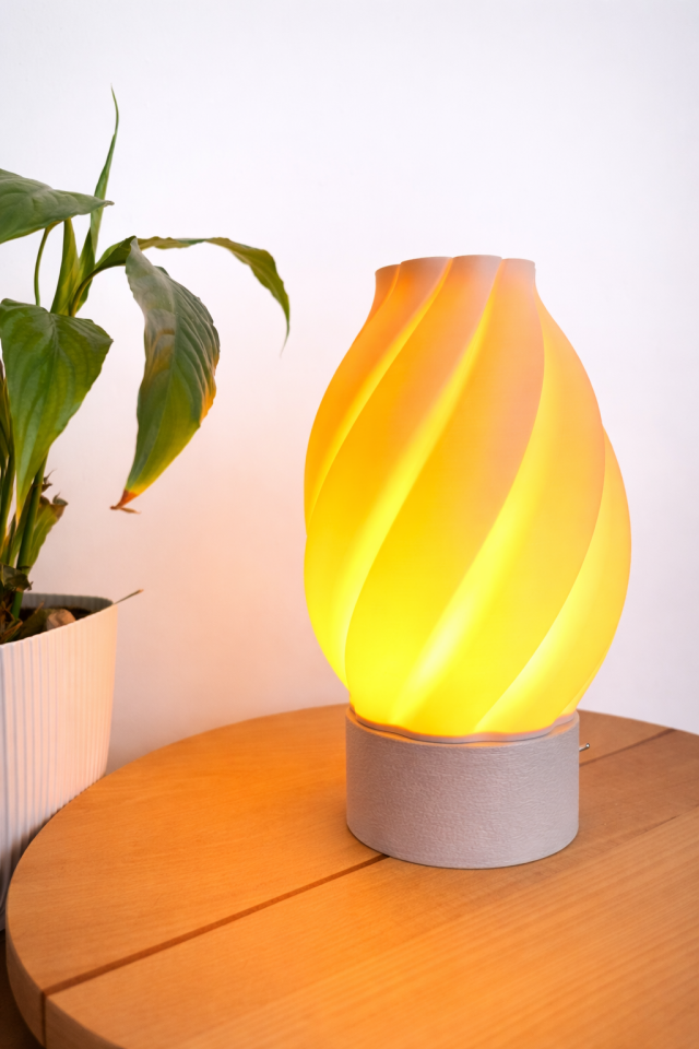 Flamea Dekoratif Masa Lambası Taş Taban