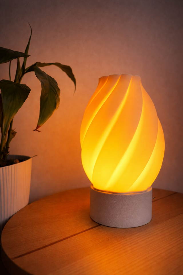 Flamea Dekoratif Masa Lambası Taş Taban