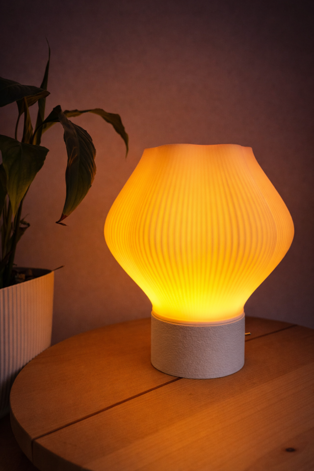 Vela Dekoratif Masa Lambası Taş Taban