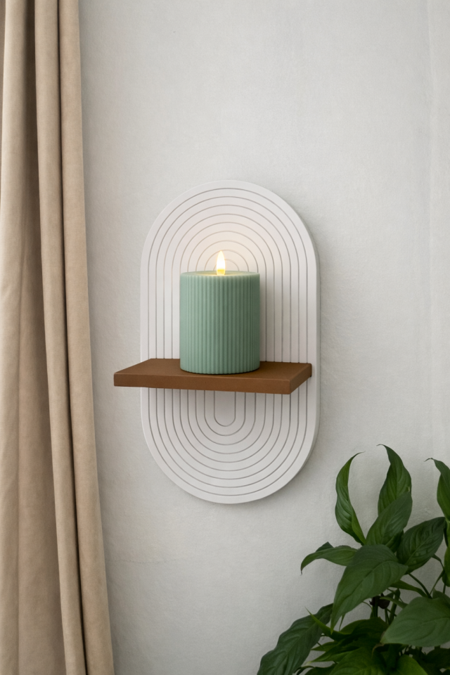 Nordic Dekoratif Duvar Rafı