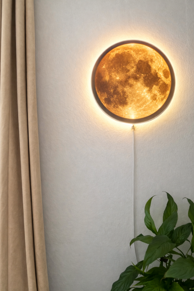 Luna Dekoratif Ay Işığı Duvar Aydınlatması